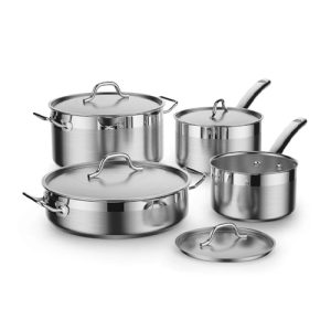 8-Piece Stainless Steel Kitchen Cookware Set